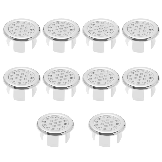 10PCS Sink Overflow Cover Sink Hole Round Overflow Trim Cover Drain Cap
