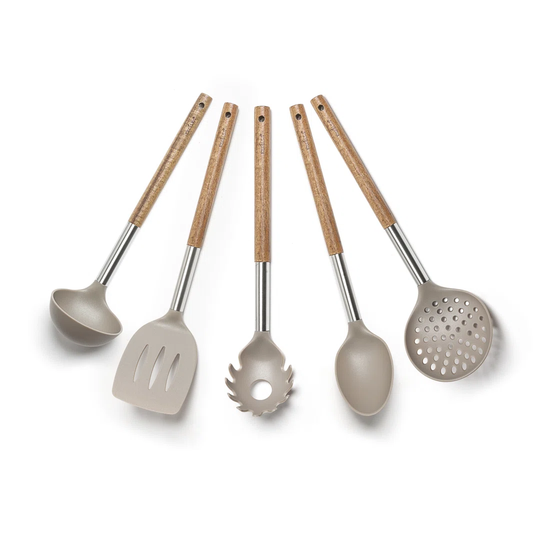 Natural Life Natural Life Set Of 5 Kitchen Wood Tools
