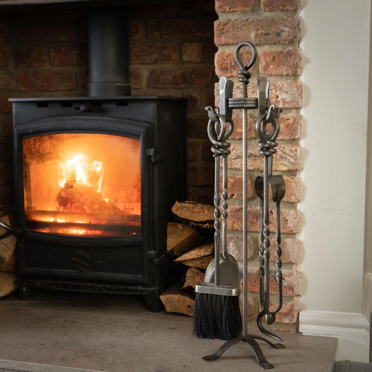 Asrani 4 Piece Iron Fireplace Tool Set