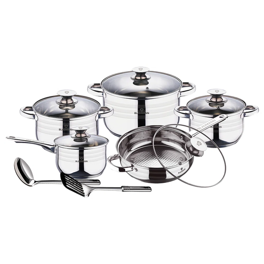 Berlinger Haus 12 Piece Stainless Steel Non Stick Cookware Set