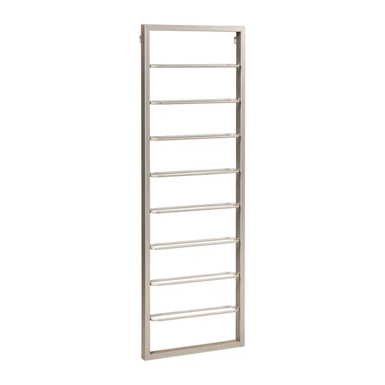 WALL MOUNTED 8 PLACE METAL BOTTLE RACK