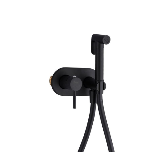 (Y50060) Matte Black Bidet Shower Faucet, Solid Brass Bidet Faucet for Muslims
