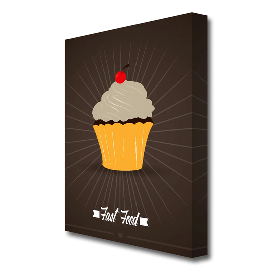 Cupcake 4 Kitchen - Wrapped Canvas Graphic Art Print