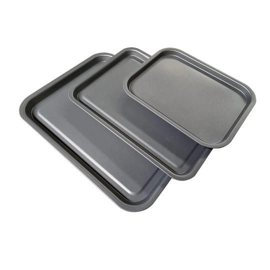 Nathen 3 Piece Non-Stick Baking Tray Set