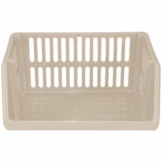 (Oatmeal, 3 Tiers) PLASTIC VEGETABLE STORAGE RACK KITCHEN BASKET