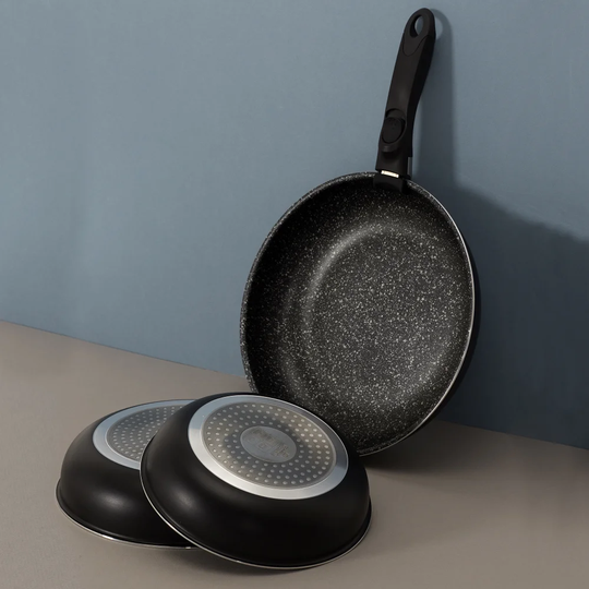 Worthington Stone Effect 3 Piece Frying Pan Set