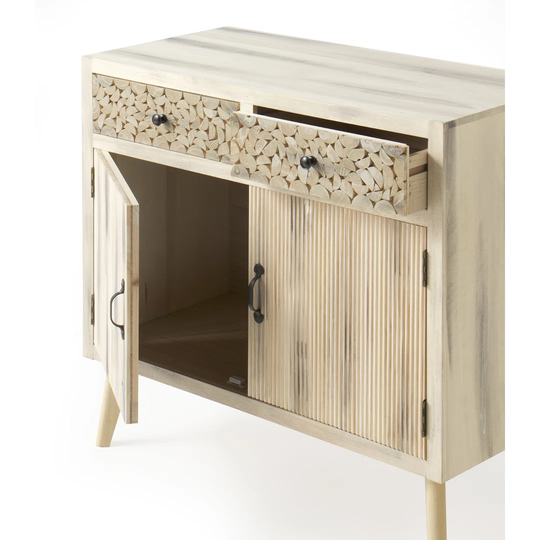 Lycette 85 Cm Wide 2 Drawer Poplar Solid Wood Sideboard