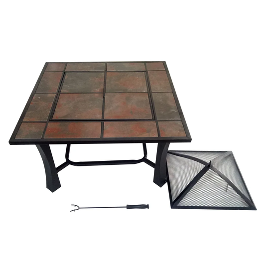 Goswick Wood Burning Fire Pit Table