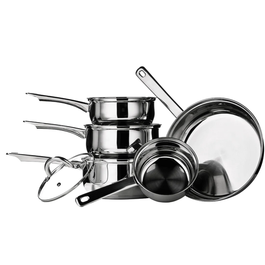 Premier Housewares 5-Piece Stainless Steel Cookware Set
