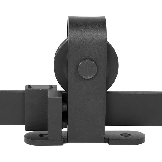 6Ft Single Door Barn Sliding Hardware Steel Slide Rail Antique Track Black Iron