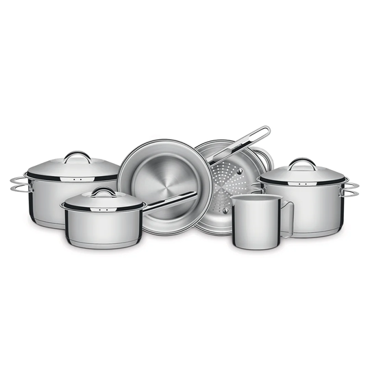 Tramontina Stainless Steel 6 Pcs. Cookware Set