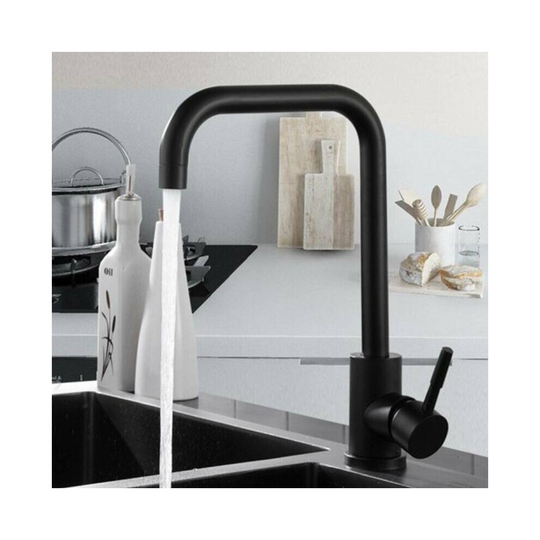 Black Traditional Basin MixerTaps Bathroom Kitchen Chrome Faucet