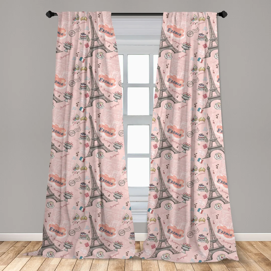 Eades Paris Croissant Macaroon Muffin Room Darkening Sliding Panels