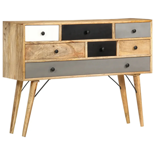Nava 110 Cm Wide 7 Drawer Solid Wood Sideboard