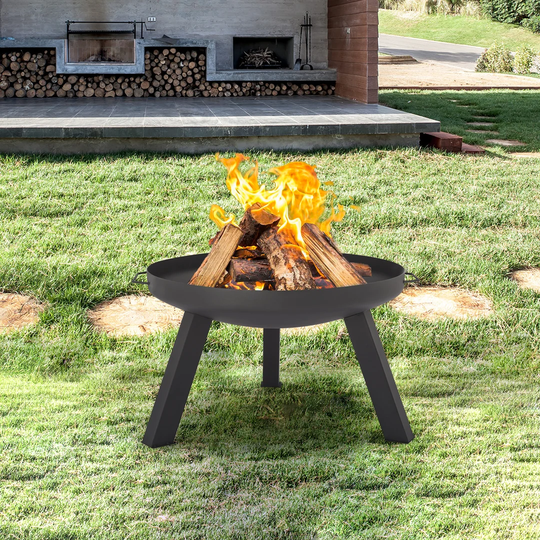 Florissant 13.58Cm H x 65Cm W Iron Wood Burning Outdoor Fire Pit