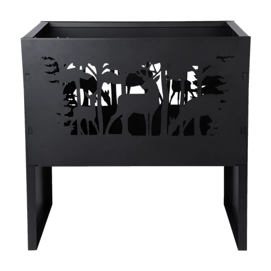 Firebasket Rectangle Deer