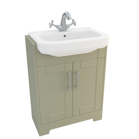 Gilkes Ceramic Rectangular 581 mm Semi-Recessed Basin
