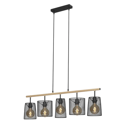 Retro 5 - Light Kitchen Island Drum/Cone Pendant