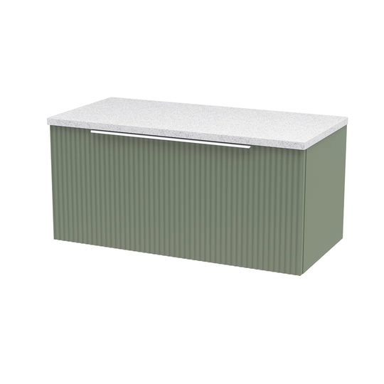 800mm Wall Hung Single Vanity Unit with Worktop