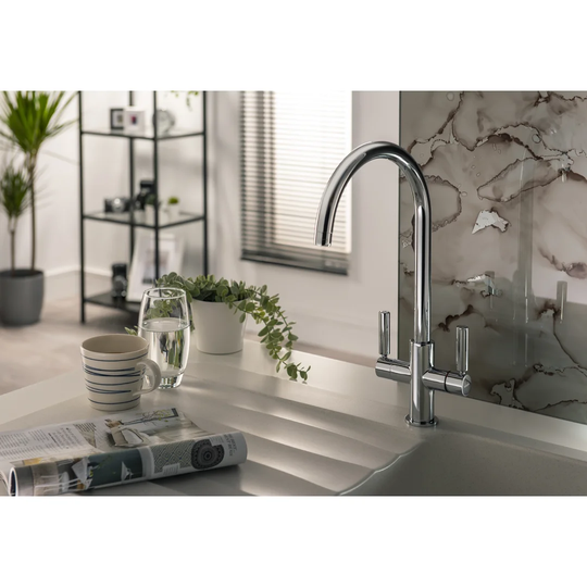 Globe Aquifier Twin Lever Monobloc Tap