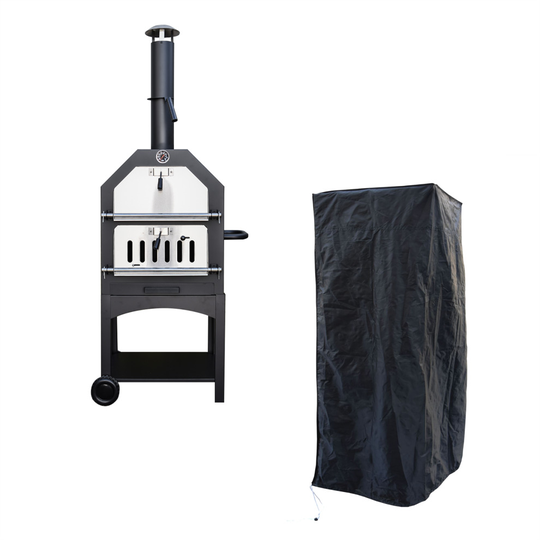 KCT OUTDOOR WOOD FIRED PIZZA OVEN AND WEATHERPROOF COVER