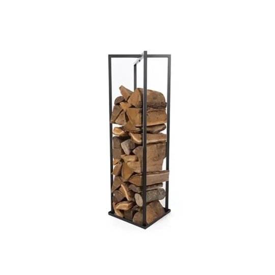 Perel Log Holder 34 x 34 x 118cm Black