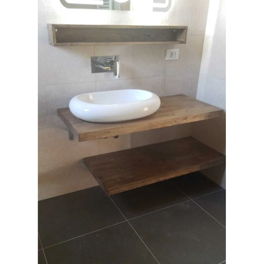 Ignaţiu 60Cm Single Bathroom Vanity Base Only in Water Based Varnish
