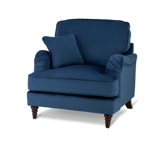 Habitat Matilda Velvet Armchair - Blue