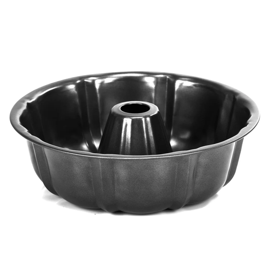 22Cm Round Non-Stick Steel Fluted Cake Pan