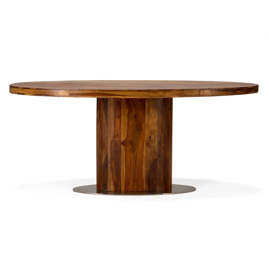 Zishan 180 Cm Rosewood Solid Wood Pedestal Dining Table