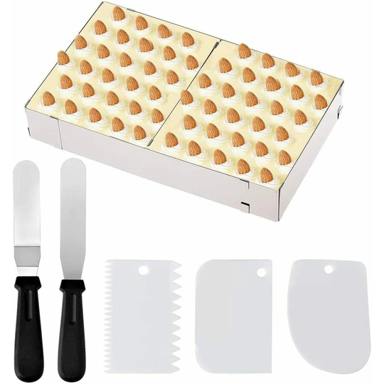 Carney 6-Piece 18.5cm Non-Stick Stainless Steel Cake Tin Set