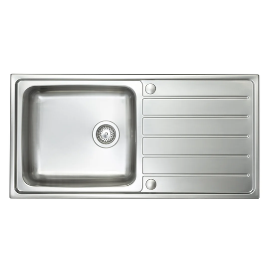 100cm x 50cm Single Bowl Inset Kitchen Sink