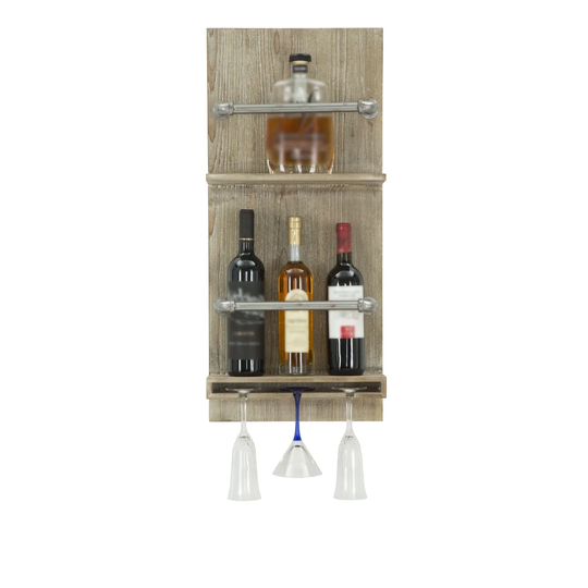 Allegro 9 Bottle Wall Mounted Wine Rack