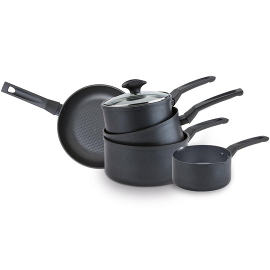 Prestige 12041 9X Tougher 5 Piece Cookware Set, Milk Frying Sauce Pan