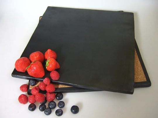29Cm Trivet in Black Satin
