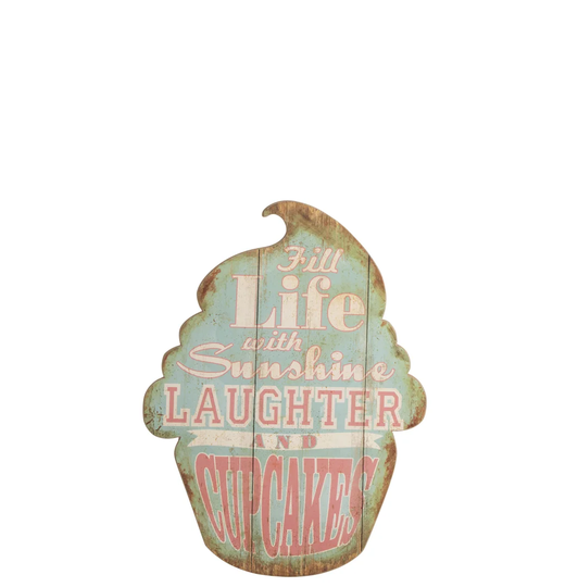 Placard Cupcake Wall Décor