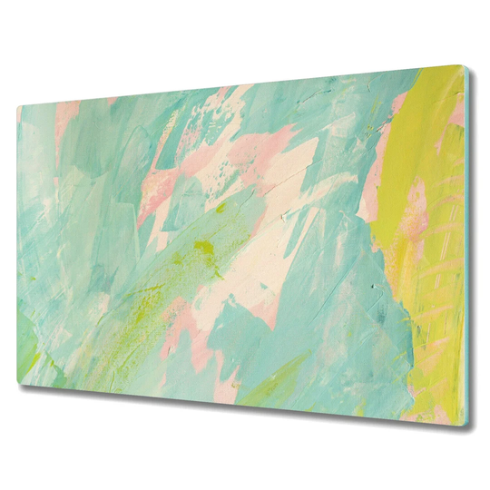 Pontmain Colorful Irregular Abstract Paints Chopping Board