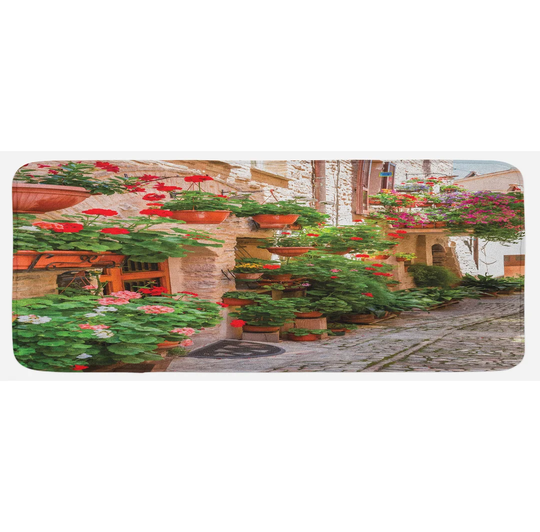 Jaquelin Italian Small Medieval Town Kitchen Mat