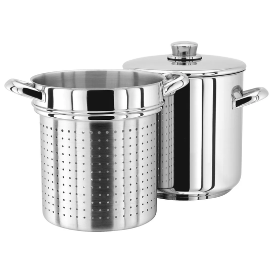 Stellar Speciality Cookware, 20cm 18/10 Stainless Steel Pasta Pot