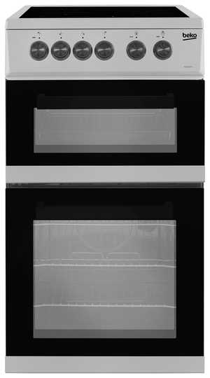 Beko KDC5422AS 50cm Twin Cavity Electric Cooker - Silver