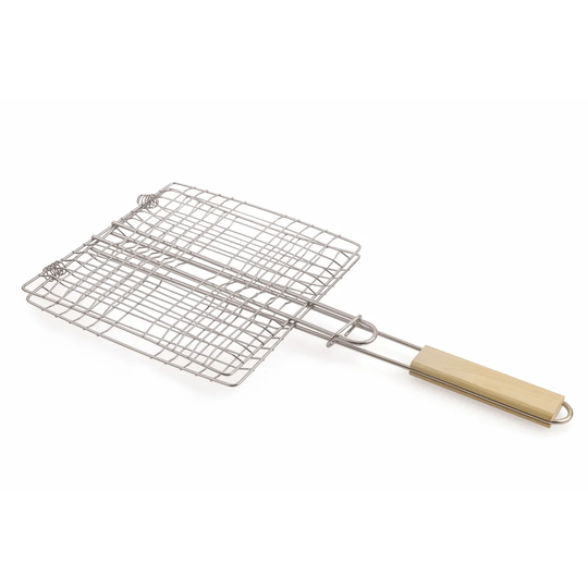 Statham Wooden Handle BBQ Basket