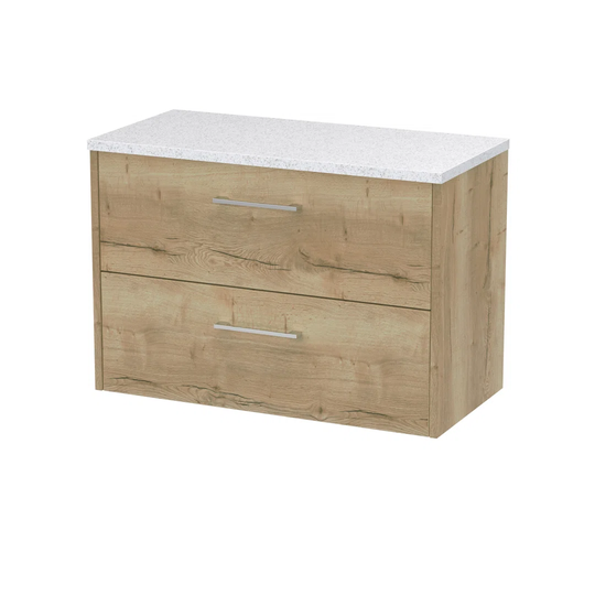 805mm Wall Hung Single Vanity Unit with Worktop