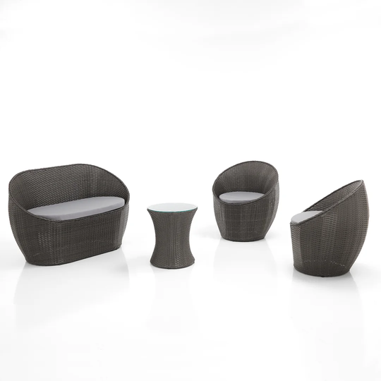 Gessner 4 Seater Rattan Conversation Set
