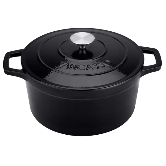 Vancasso Non-Stick Cast Iron Round Casserole Dish
