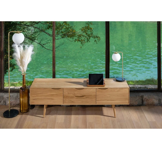 Curry 160 Cm Wide 2 Drawer Solid Wood Sideboard