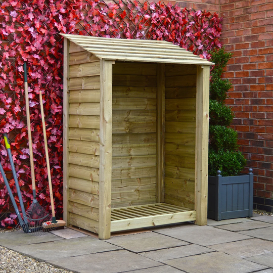 Greetham 4 Ft. W x 3 Ft. D Wood Log Store