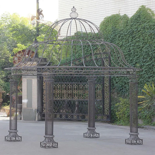 Linden 3.5m x 3.5m Metal Grill Gazebo