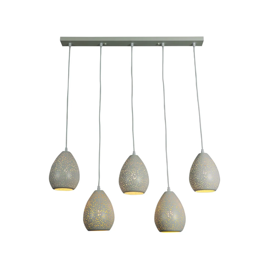 5-Light Kitchen Island Teardrop Pendant