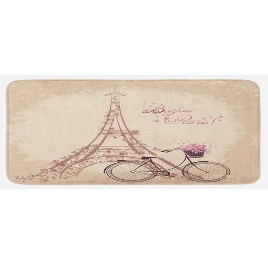 Paris Kitchen Mat French Eiffel Tower