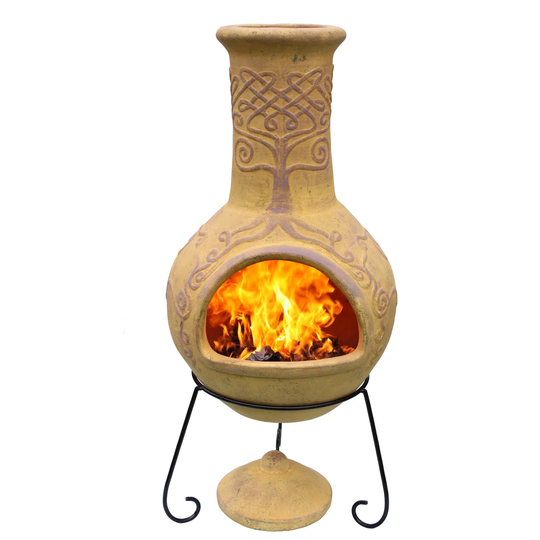 Derwyn Extra Large Mexican Clay Chimenea